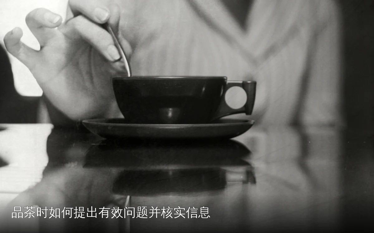 品茶时如何提出有效问题并核实信息